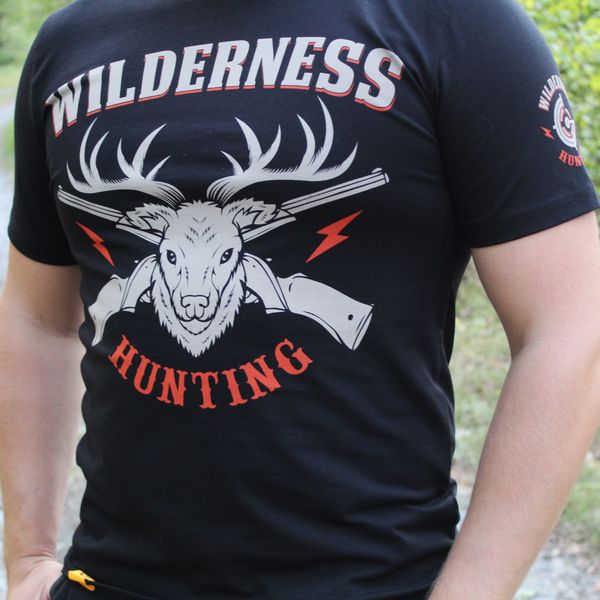 Футболка з принтом WGTac T-Shirt Wilderness Hunting Black M FPWGTWH-B фото